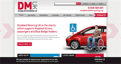 Desktop Screenshot of disabledmotoring.org