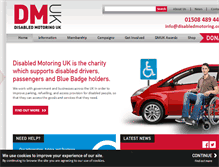 Tablet Screenshot of disabledmotoring.org
